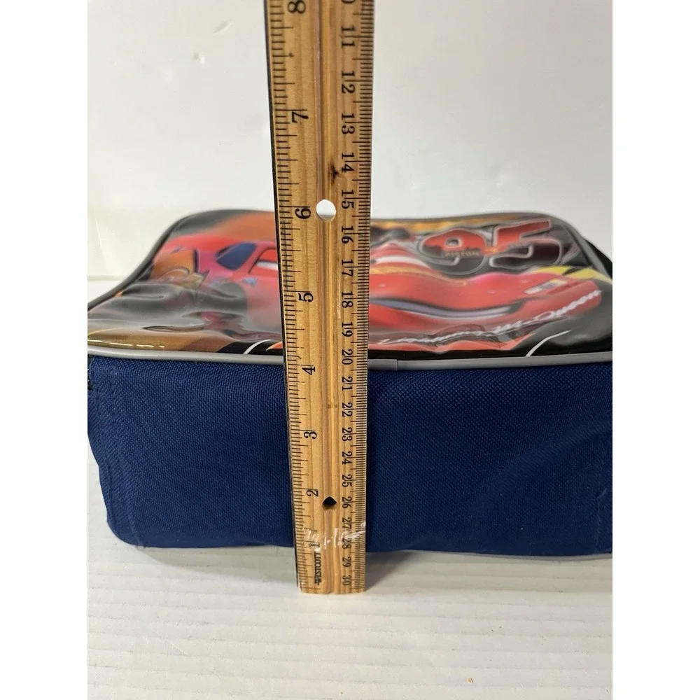 Disney Pixar Lunch Box Kids OS Blue Lightning McQueen Piston Cup 95 Insulated